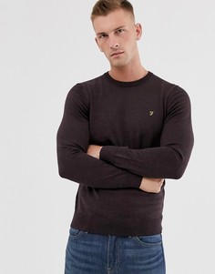 Бордовый джемпер из мериносовой шерсти Farah - Mullen