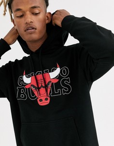 Черный худи с логотипом "Chicago Bulls" New Era NBA