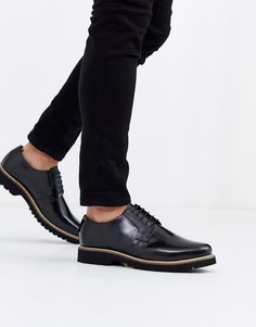 Черные ботинки на шнуровке и массивной подошве Ben Sherman