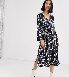 Эксклюзивное свободное платье с абстрактным принтом и поясом Native Youth