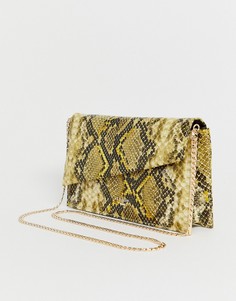 Клатч со змеиным рисунком Dune