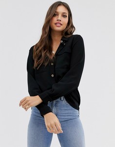 Рубашка с карманами в стиле милитари Pieces