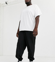 Черные зауженные джоггеры ASOS WHITE Plus