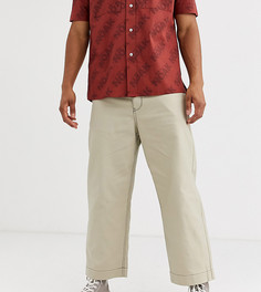 Светло-бежевые широкие брюки Noak