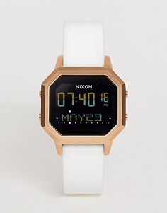 Часы с белым силиконовым ремешком Nixon A1211 Siren