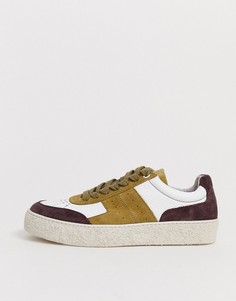 Замшевые кроссовки в стиле колор блок Selected Femme