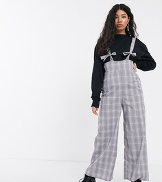 Сиреневый комбинезон в клетку с узелками Reclaimed Vintage inspired