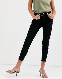 Черные джинсы с заклепками Morgan