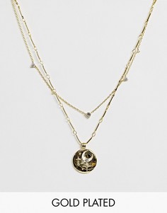 Позолоченное ожерелье Wanderlust & Co - April Birthstone