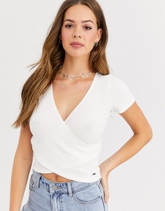 Кроп-топ с запахом Hollister