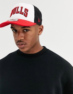 Белая кепка New Era - Chicago Bulls