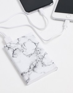 Портативное зарядное устройство с мраморным принтом TYPO