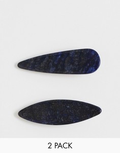 Набор из 2 заколок для волос с черепаховым рисунком Pieces Tika