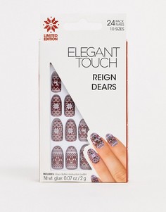 Новогодние накладные ногти Elegant Touch Reign Dears