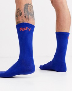 Синие носки Obey Jumbled