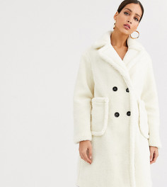 Длинная куртка из искусственного меха Glamorous Tall