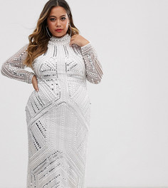 Платье миди ASOS EDITION Curve armour