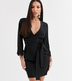 Платье-футляр мини с V-образным вырезом и рукавами-кимоно ASOS DESIGN Tall