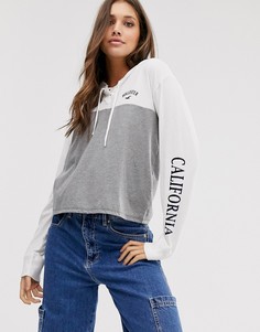 Футболка с длинным рукавом с капюшоном Hollister