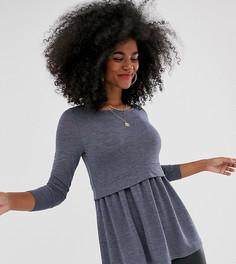 Серый вязаный джемпер для кормящих мам Mamalicious Mama.Licious