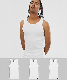 Набор из 3 белых маек Dickies Proof