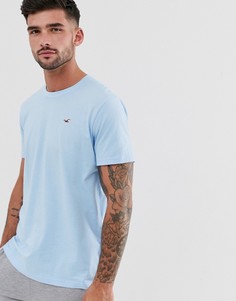 Голубая футболка с логотипом Hollister эксклюзивно для ASOS