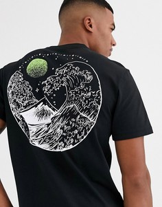 Черная футболка с принтом на спине Only & Sons