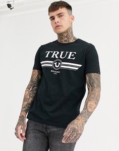 Черная футболка с логотипом True Religion