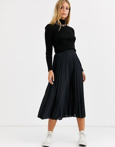 Плиссированная юбка миди ASOS DESIGN