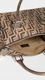 What Goes Around Comes Around Fendi Gold Zucca Boston Mini Bag