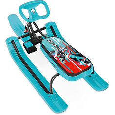 Снегокат Nika "Тимка спорт 1" Kids sportbike, чёрный каркас