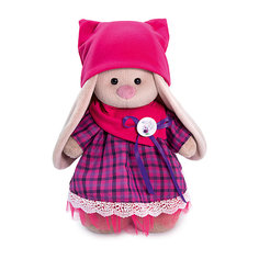 Мягкая игрушка Budi Basa Зайка Ми в платье со снудом и шапкой, 32 см