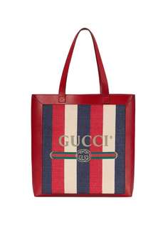 Gucci сумка-тоут среднего размера с принтом логотипа