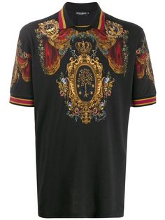 Dolce & Gabbana рубашка-поло с принтом