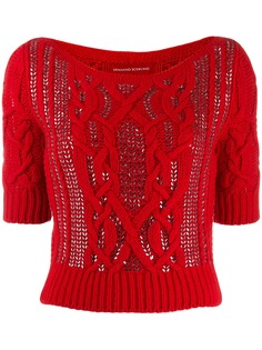 Ermanno Scervino декорированный трикотажный джемпер