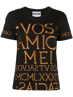 Moschino футболка с принтом
