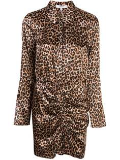 Likely Emilia leopard-print shirt dress