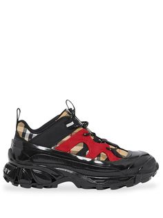 Burberry Vintage Check Cotton and Nylon Arthur Sneakers