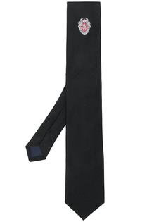Roberto Cavalli галстук с вышитым логотипом