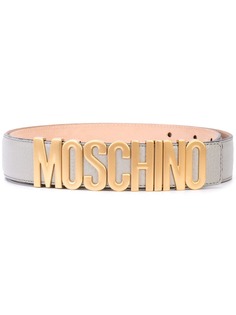 Moschino logo buckle belt