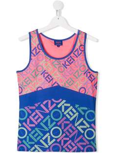 Kenzo Kids топ без рукавов с логотипом