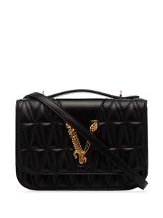Versace стеганая сумка на плечо
