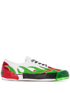 Palm Angels lame low-top sneakers