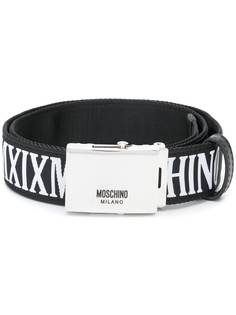 Moschino текстильный ремень с логотипом