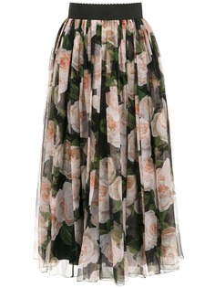 Dolce & Gabbana расклешенная юбка с принтом