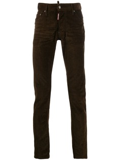 Dsquared2 вельветовые брюки кроя слим