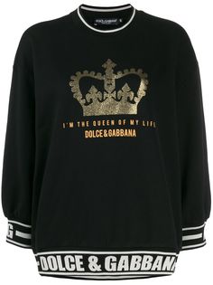 Dolce & Gabbana толстовка с рукавами три четверти и принтом