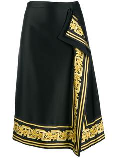 Versace юбка миди с отделкой Baroque