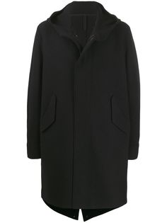 Harris Wharf London однобортное пальто с капюшоном