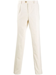 Brunello Cucinelli бархатные брюки в рубчик